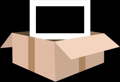 Illustration eines Touchpanels in der zugehörigen Verpackung